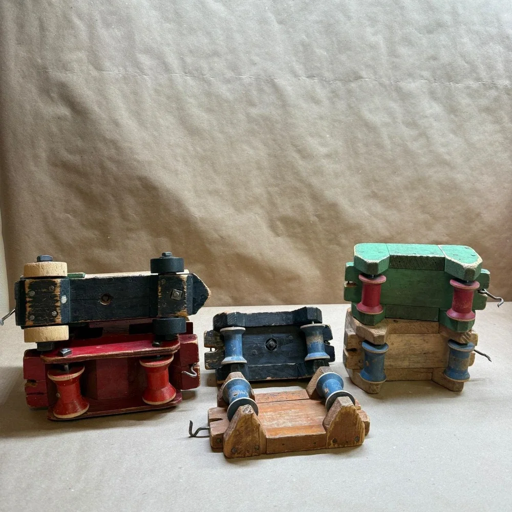 Handmade vintage wooden